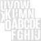15 Sheet 4 Inch Letter Stickers, Vinyl Letters Stickers Large Self Adhesive Letters Stick on Letters, Waterproof White Alphabet Sticker Capital Letter Sticker for Signs Craft Poster Mailboxes Card