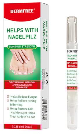 Antifungal Nail Pen 4ml - Extra Strength Toenail Fungus Treatment, 2-in-1 Repair & Prevention, Fast-Acting Solution (1 Pen)