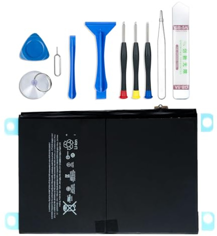BORSCELLOR Batteria A1547 compatibile con iPad Air 2 iPad 6 di 6° generazione A1566 A1567 7340mAh 3.76V 27.62Whr con strumento di installazione