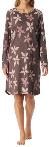 Schiesser Damen Nachthemd Sleepshirt 1/1 Langarm ca. 100cm - 182018, Größe Damen:40, Farbe:Mauve