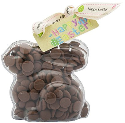 ButtonChocs Easter Chocolate Bunny Rabbit. Belgian Milk Chocolate Easter Gift.