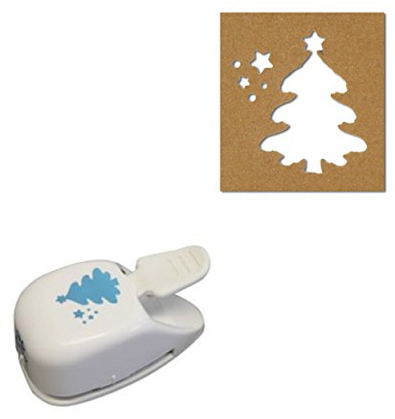 Artoz Papierstanzer - Kartenstanzer - Weihnachtsbaum, 31mm - Stanze-Locher zum Kartenbasteln für Weihnachten, Einladungen, Hochzeit, Taufe, liebe Grüße und vieles mehr