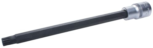 SW-Stahl 04424L-XZN10L Schraubendreheinsatz 1/2 Zoll M10 x 200 mm | Langer Innenvielzahn Bit aus Chrom-Vanadium S2-Sonderstahl - XZN Stecknuss für tiefliegende metrische ISO-Gewinde