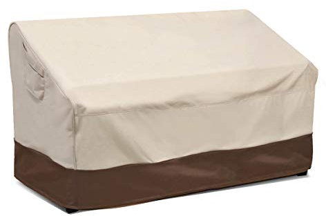 Vailge - Funda para sofá de 2 plazas, resistente al agua 100 %, para exteriores, alta, amplia cobertura, ideal para muebles de jardín, ventilación de aire