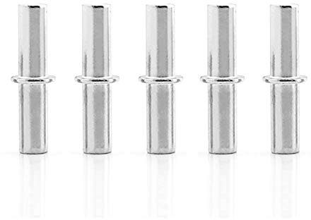 Gasea - Tasselli nichelati Ø 5 mm, per mensole, supporto per mensole, in metallo, M5 x 25 mm (Confezione da 100)