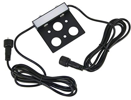 VBLED® Unterbauleuchte / 0.2 Watt Lichtleiste für Außen mit Befestigungsplatte - 3000K, IP65 Schutz, Aluminium schwarz - Lichtstreifen für Mauern, Stufen, Terrassen (7.5cm länge) [Energieklasse A+] …