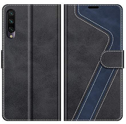 MOBESV Funda para Xiaomi Mi A3, Funda Libro Magnético Carcasa para Xiaomi Mi A3 Funda con Tapa, Negro