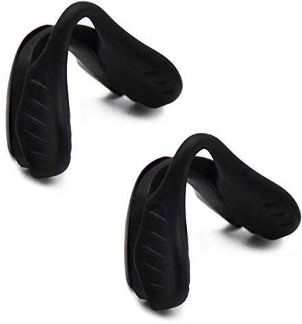 SOODASE 2 Paare Schwarz Ersatz-Nasenpads aus Gummi für Oakley EVZero Sonnenbrillen