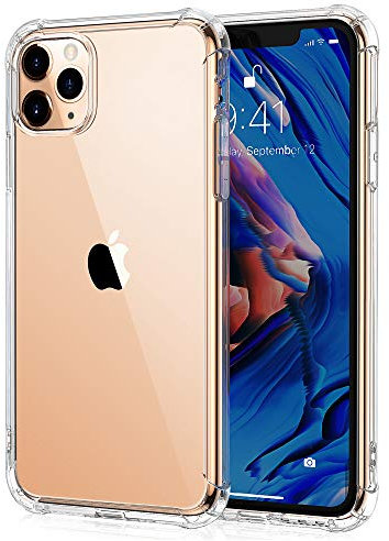 Uluck Case for iphone 11 Pro, Crystal Clear Anti-Yellow Case,Ultra Slim Soft TPU Silicone Shockproof Bumper Cover, Anti-Scratch iphone 11 pro Phone Case - 5.8 inch