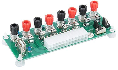 4 Kanal Netzteiladapter für Desktop PC, Anti Kurzschluss Platine aus Kunststoff, 20/24 poliger ATX Standard Leerlaufadapter, ideal für integrierte Systeme