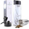 Sivaphe Sport Flask Insulated Water Bottle 500ml with Tea Infuser Leak Proof Stainless Steel Double Walled Keep Hot with 2 Lids for Travel, Camping, Home Marble Pattern