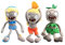 uiuoutoy Zombies Plush 3 Pcs/Set Zombie Cosplay Hula Bikini Surfer Zombies Plushies Soft Toys Dolls