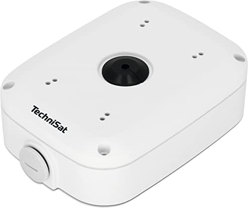 TechniSat MONTAGEBOX 2 - Montagebox kompartibel zu Smart Home Außenkamera 2 (Druckgussgehäuse, Wasserfest, Kameraschutz) weiß