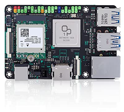 Tinker Board 2S 6-Core 2.0 GHz Rockchip RK3399 Single Board Computer 4GB RAM 16GB eMMC Storage GB LAN Wi-Fi & Bluetooth 5.0 GPIO Connectivity Support 4K Dual-Display