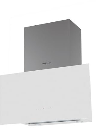 CATA Campana Extractora Decorativa Pared Greco 70 WH con 4 Niveles de Extracción 3+1 Turbo Panel de Control Táctil con Temporizador Motor Extra Silencioso Iluminación LED Ancho 70 cm Color Blanco
