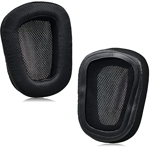 JHZZWJ Ersatz Ohrpolster für Durchmesser Logitech G533 G633 G635 G933 G935 Ohrpolster aus Kunst Leder