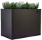 Design-Hochbeet aus Aluminium-Metall, 100x60 cm und 100x100 cm, 7 Farben, Made in Germany (Weiß, 100 x 100 x 77 cm)