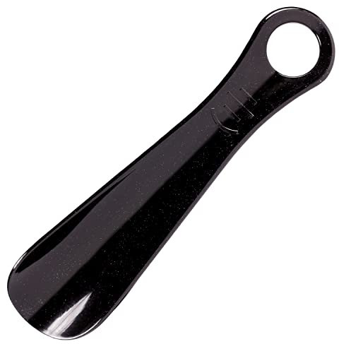 biped Chausse-pied en plastique - chausse-pied 18 cm - pour enfiler les chaussures - aide à l'enfilage - production allemande z2798(noir)