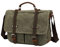 Vmokki Wasserdicht Kameratasche DSLR SLR Kamera Tasche Umhängetasche Aktentasche Vintage Groß Fototasche Handtasche aus Gewachsten Canvas Leder (Grün)