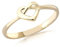 CARISSIMA Damen-Ring 9 Karat Gold Unendlichkeit Herz, Gold