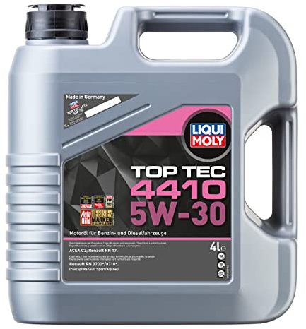 LIQUI MOLY Motoröl 5W-30 Top Tec Motor Öl ACEA C3 4410 4L