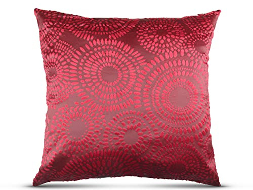 Bestlivings Dekokissen 40x40 mit Verd. Reißverschluss, (Rot) Kissenbezug inkl. Füllkissen Punkte, Dekorative Kissenbezüge, weicher Bezug für Kissen