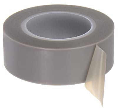 sourcing map PTFE Folie Klebeband Rolle 0.8 x33Ft Hoch Temperatur Klebeband 0.13mm Dicke mit Einseitig Kleber für Vakuum Versiegelungsgerät Hand Impuls Versiegler Grau