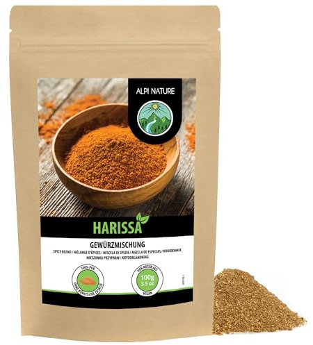 Alpi Nature Harissa Gewürz 100g, Harissa Gewürzmischung, afrikanische Gewürzmischung zum Kochen