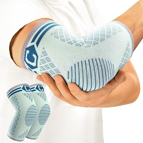 CAMBIVO Ellenbogenbandage x2, Tennisarm bandage für Damen Herren, Arm Bandage Ellenbogen geeignet Arthritis, Sehnenentzündung, Ellenbogenschoner für Sport, Golferarm und Tennisarm Armbandage