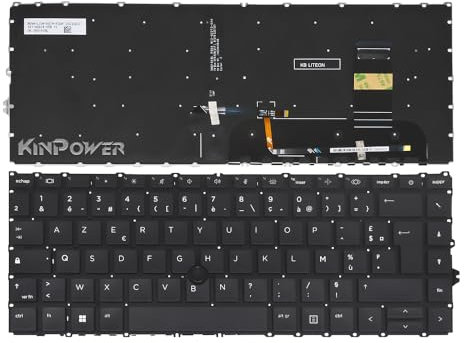 Clavier Azerty Français Compatible avec HP EliteBook 840 G7 840 G8