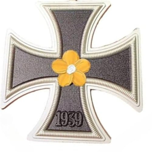 Horlirty Eisernes Kreuz Abzeichen Medaille Deutsches Ritter Mit Pin oder Doppelnagel 1914/1939 Version, 4,5 x 4,5 cm, Mit Pin, 1939