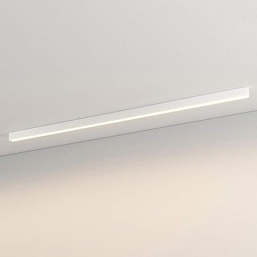 USMJQVZ Accesorio de iluminación de Techo LED Lineal de Metal Blanco, lámpara de Techo empotrada Negra para Comedor, Sala de Estar y Cocina