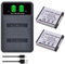 PowerTrust 2Pcs NP-50 KLIC-7006 Battery and Charger for Fujifilm FinePix X10, X20, F900EXR, F800EXR, F70EXR, F60fd, Kodak EASYSHARE M531