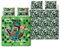 MINECRAFT Official Double Duvet Cover Set | Block Check Gaming Design Reversible 2 Sided Bedding Including Matching Pillow Cases | Double Bed Set