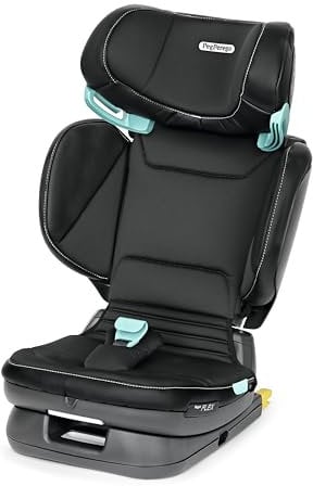 Peg Perego Viaggio Flex Autositz ISOFIX mit fortschrittlicher Technologie, verstellbar, klappbar, verstärkte Rückenlehne, für Kinder von 100 bis 150 cm (3-12 Jahre), 15-36 kg, Licorice