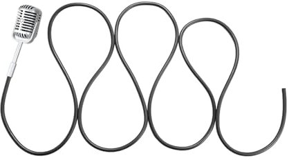 Folpus Pretend Play Toy Retro Hanging Microphone Prop,Simulation Microphone Vintage Photography Prop Hanging Mic for Studio Stage, Silver