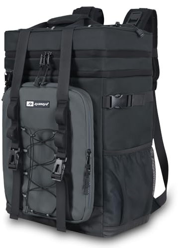 Kühlrucksack 30L Kühltasche Rucksack Groß Faltbar, 40 Dosen Kühl Rucksack Gross Thermo Rucksack Isolierte Rucksack mit Kühlfach Kühlrucksäcke Einkaufsrucksack für Strand/Picknick/Camping/BBQ/Ausflüge