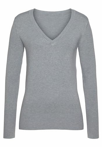 VIVANCE Damen V-Ausschnitt-Pullover