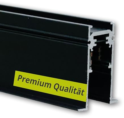 INNOVATE MagPro48 1 Phasen Schienensystem Niedervolt Phasenschiene Einbauprofil [48V 4-polig 200cm Endkappen und Abdeckung] LED Lichtleiste Deckenbeleuchtung I Magnetische LED Schienensystem Lampen