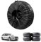 Housse Roue de Secours,Housse de Protection Pneu,Housse de Pneu de Rechange,Housses de Pneu pour Roue de Voiture,Housse de Pneu de Étanche,Housse de Pneu Voiture,Diamètre 66CM,Noir