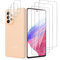 QZJinch 3+3 Piezas,Protector Pantalla para Samsung Galaxy A53 5G,Bordes curvos 2.5D,Ultra Transparente,Antiarañazos, Antihuellas,Sin Burbujas, Dureza 9H