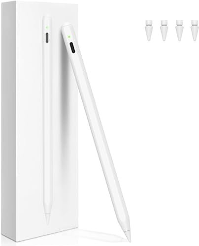 BONZATA Stift für iPad 2. Generation mit kabelloser Aufladung, iPencil 2. Generation Mit Handfläche Ablehnung& Neigung Pencil für iPad 6/7/8/9/10, Mini 5/6, Air 3/4/5/11'M2, iPad Pro 11''/12.9''/13'M4