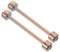 COLLBATH 4stücke Uhrenarmband Verbindungsstifte Schraubbare Reparaturwerkzeuge Für Uhrmacher Innendurchmesser Gold Für Uhrband Und Verschlussreparaturen
