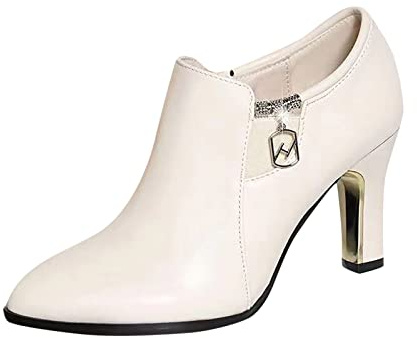 Damen Pumps Elegant Und Bequem Leder High Heels Vorne Geschlossen Absatzschuhe Hochzeitsschuhe Schwarz Hohe Schuhe Tanzschuhe mit Absatz Trachtenschuhe Sommerschuhe 0