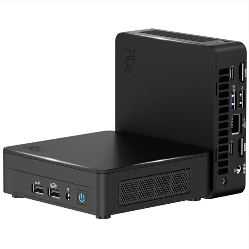 Intel NUC 13 Pro Mini PC, NUC13ANKI5 Intel Core i5-1340P (12C/16T & bis zu 4.6GHz), 16GB 3200Mhz DDR4 RAM & 512GB PCIe 4.0 NVMe SSD, Unterstützung 8K/HDR/WiFi6E/BT5.3/Windows 11 Pro/Barebone