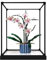 Vitrine en acrylique pour Lego 10311 modèle orchidée 3 mm étanche à la poussière vitrine compatible avec Lego 10311 (modèle non inclus) (cadre en alliage blanc)