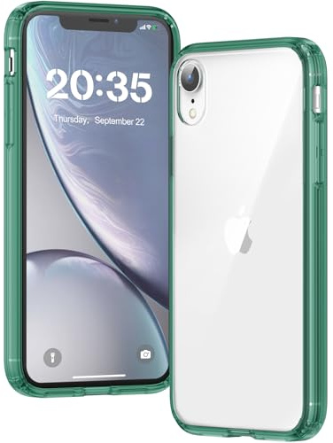 Voyahülle Hülle für iPhone XR Hülle, Anti-Vergilbung Transparent Handyhülle Stoßfest Schutzhülle, Premium Kratzfeste Case für iPhone XR - Grün