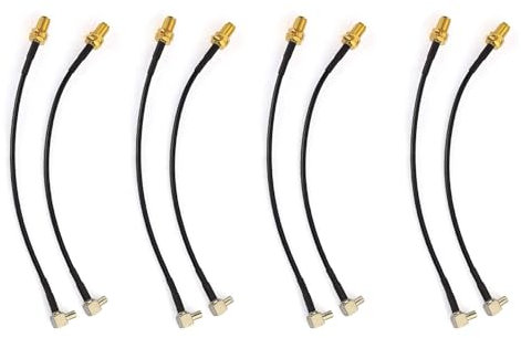 MVOSJFIE 4G Antenna SMA Female to TS9 Male Adapter Cable 15cm 8PCS for External Antenna Router E5372 E5577 E5786 E5787