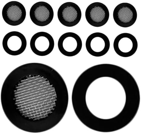 LIFKICH 10pcs Shower Filter Gasket Kit Hose Mesh Filter Faucet Pipe Water Sealing Gasket Hose Washers for Fixed Handheld Shower Heads