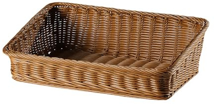 Eoixuqba Rattan Aufbewahrungskorb, 40x30x12cm Rattan Aufbewahrungskorb Rechteckig, Küchen Aufbewahrungskorben Aus Rattann, Rattankorb Zur Aufbewahrung Von Obsts Brot, Badezimmer Körbchen